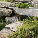 vodní prvek, kaskáda,pískovec,kamenné bloky