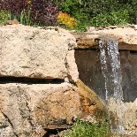 vodní prvek,pískovec,vodopád,kamenné bloky,okrasné kameny